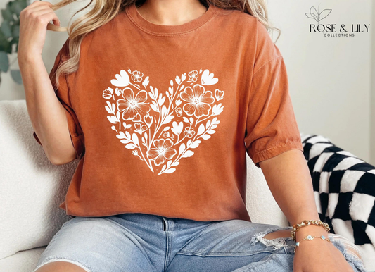 Flower Heart T-Shirt